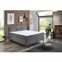 Boxspringbett Kenora grau Liegefläche B/L: ca. 140x200 cm von XXXL