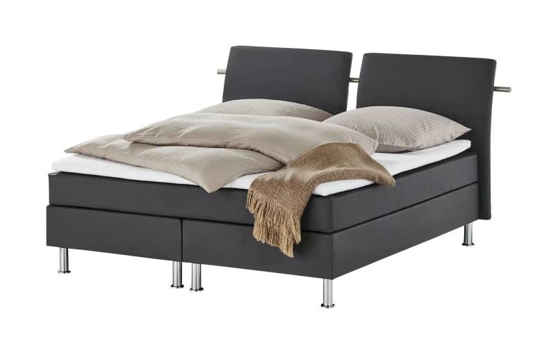 Boxspringbett  Krom ¦ grau ¦ Maße (cm): B: 192 H: 122 Betten > Boxspringbetten > Boxspringbetten 160x200 - Höffner