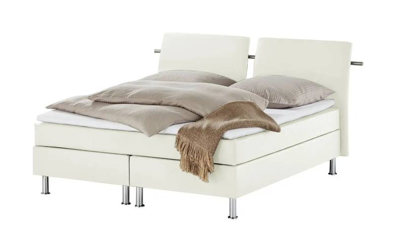 Boxspringbett  Krom ¦ weiß ¦ Maße (cm): B: 192 H: 122 Betten > Boxspringbetten > Boxspringbetten 160x200 - Höffner