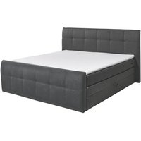 Boxspringbett Lindsey 180 x 200 Dunkelgrau