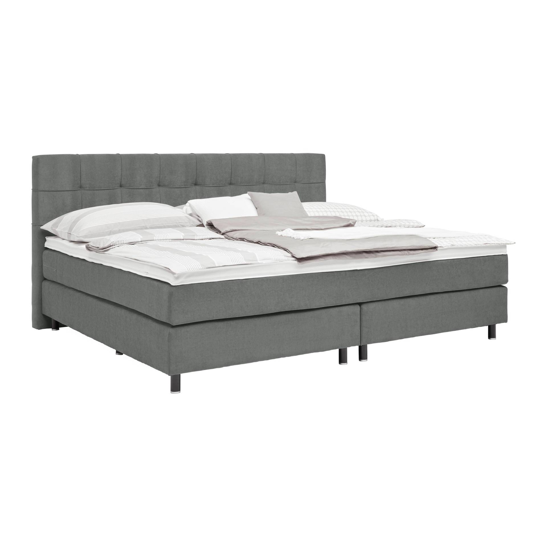 Boxspringbett Primo Graphitfarben ca. 220x200cm von Premium Living