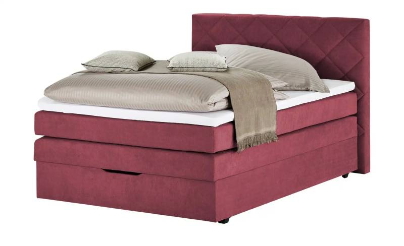 Boxspringbett mit Bettkasten Princess ¦ rot ¦ Maße (cm): B: 132 H: 116 Betten > Einzelbetten - Höffner