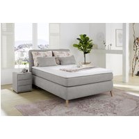 Boxspringbett ROSALIE von Jockenhöfer 140x200cm hellgrau