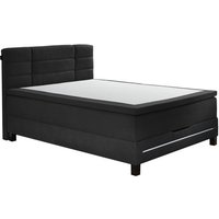 Boxspringbett ca. 140x200 cm mit Topper und USB inkl. LED Beleuchtung anthrazit Boxspringbett ca. 140x200 cm mit Topper und USB inkl. LED Beleuchtung anthrazit