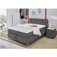 Boxspringbett  dunkelgrau Feinstruktur Liegefläche B/L: ca. 140x200 cm von XXXL