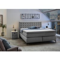 Boxspringbett  grau Flachgewebe Liegefläche B/L: ca. 180x200 cm von XXXL