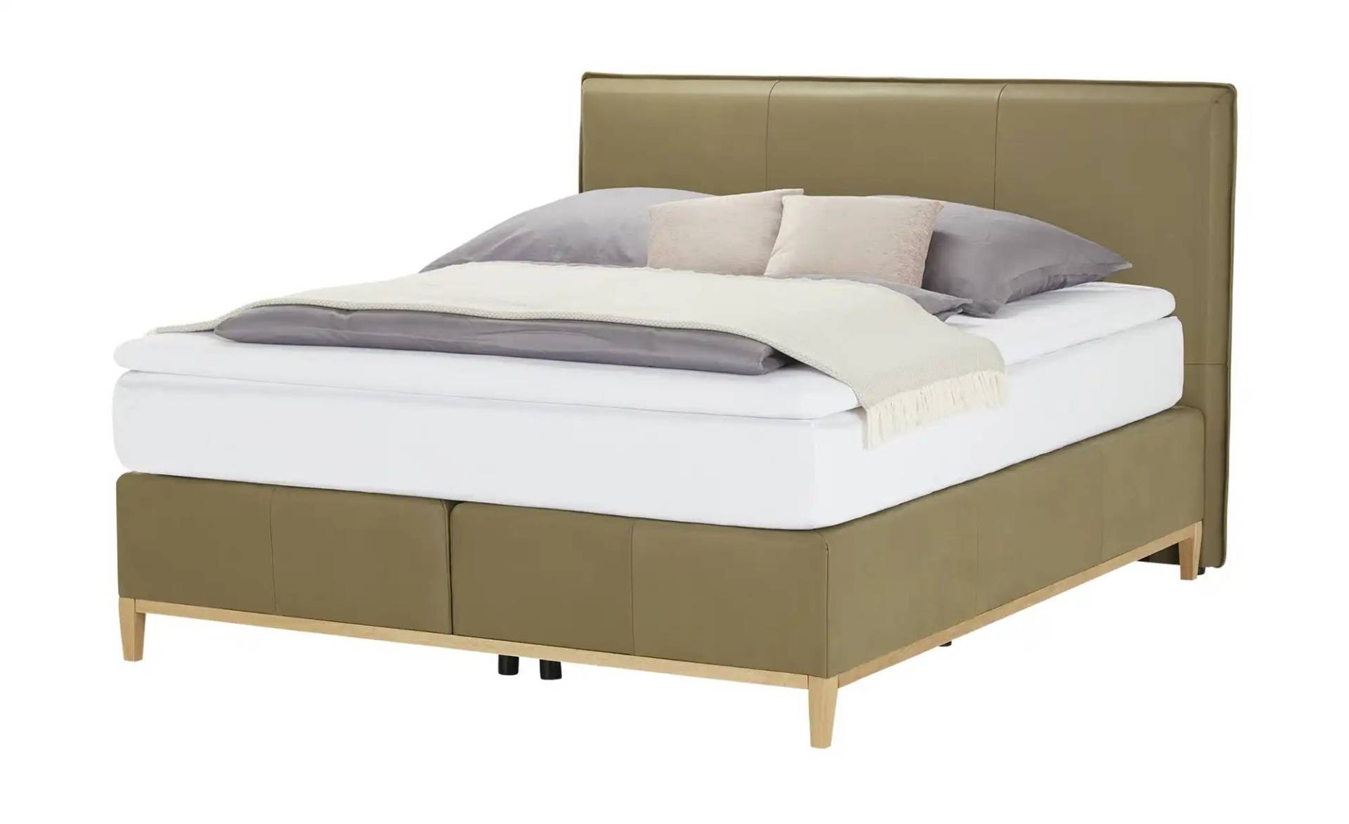 Boxspringbett ¦ grün ¦ Maße (cm): B: 148 H: 121 Betten > Boxspringbetten - Möbel Kraft