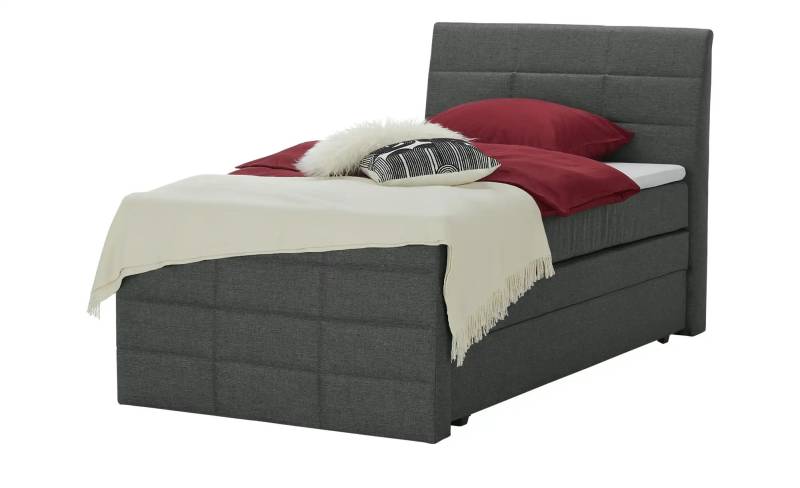 Boxspringbett mit Bettkasten und Topper Baron ¦ schwarz ¦ Maße (cm): B: 109 H: 124 Betten > Einzelbetten - Höffner