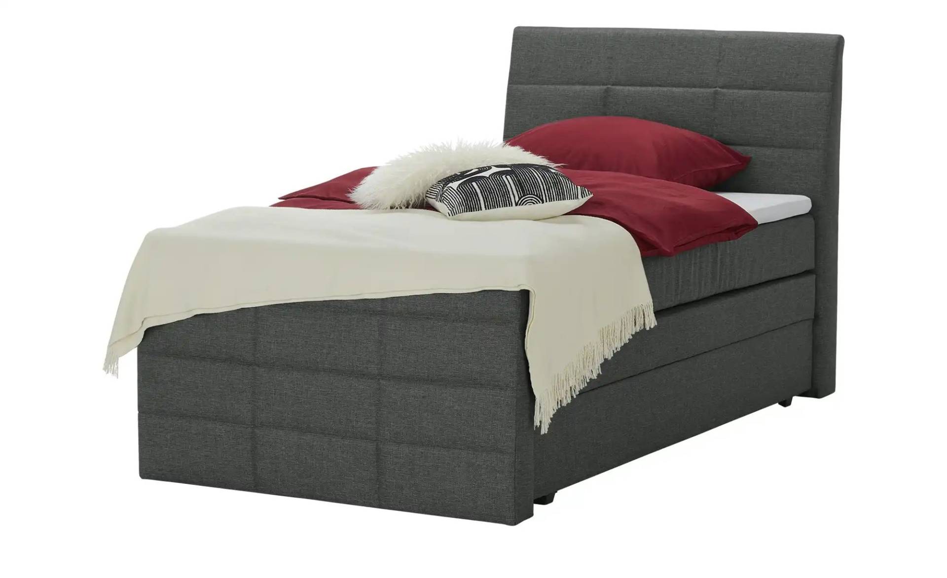 Boxspringbett mit Bettkasten und Topper Baron ¦ schwarz ¦ Maße (cm): B: 149 H: 124 Betten > Einzelbetten - Höffner
