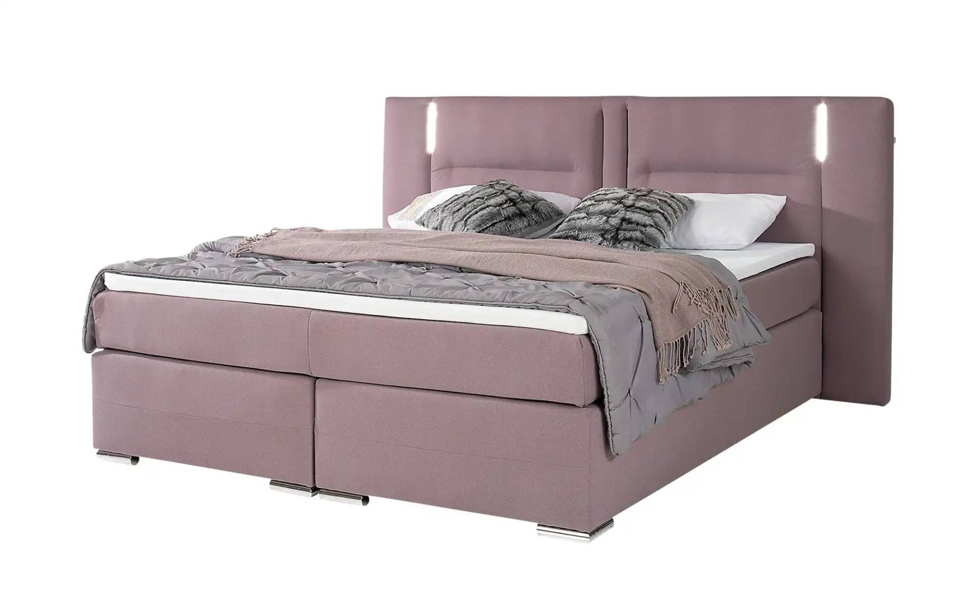 Boxspringbett ¦ rosa/pink ¦ Maße (cm): B: 213 H: 120 Betten > Boxspringbetten - Möbel Kraft