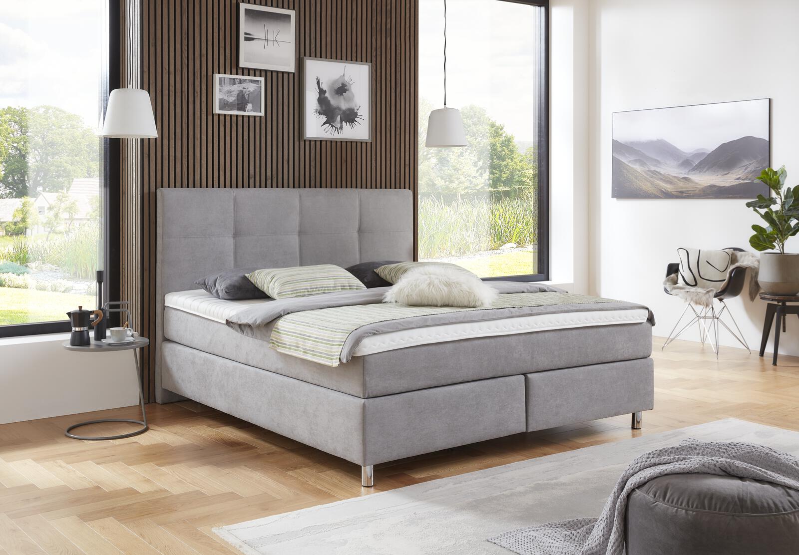 Boxspringtbett Karat Classic ca. 180 x 200 cm in Stoff Camal Boxspringtbett Karat Classic ca. 180 x 200 cm in Stoff Camal