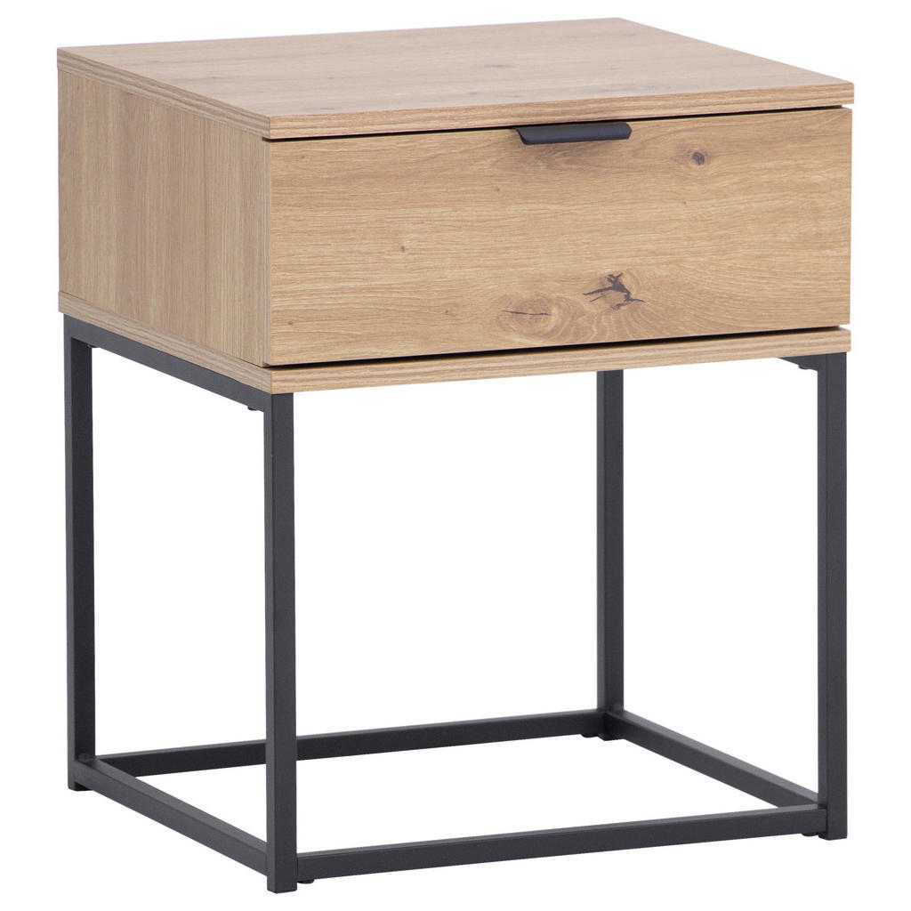 Boxxx NACHTSCHRANK Schwarz, Eiche