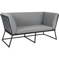 Gartensofa Vence mit Kissen 2-Sitzer, Grau