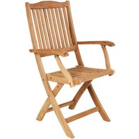 Gartenstuhl Filipia aus Teakholz, mit Armlehne