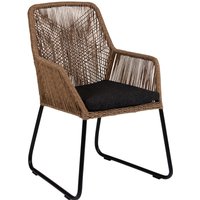 Gartenstuhl Midway aus Rattan, Braun Gartenstuhl Midway aus Rattan, Braun