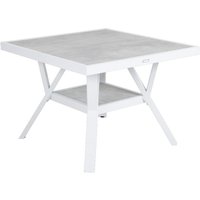 Gartentisch Samvaro 90x90 cm, Weiß