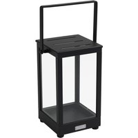 Windlicht Belfort aus Aluminium Small, Schwarz