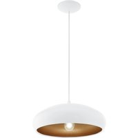 Breite Loft Hängeleuchte Mogano 1 Weiß Ø40cm von EGLO