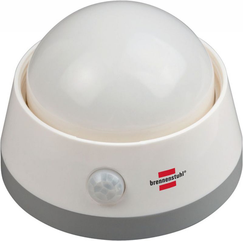Brennenstuhl Batterie LED-Nachtlicht NLB 02 BS mit Infrarot-Bewegungsmelder und Push-Schalter 6 LED - 1173290 von Brennenstuhl