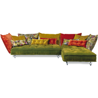 Bretz XXL Sofa Olive Grün Ecksofa 342 x 217 cm Ohlinda