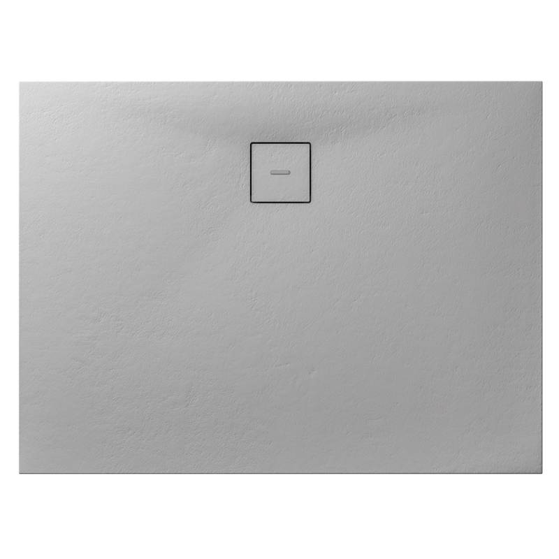 Breuer Duschwanne Modern Line Steinoptik Rechteck 80 cm x 120 cm Steingrau von Breuer
