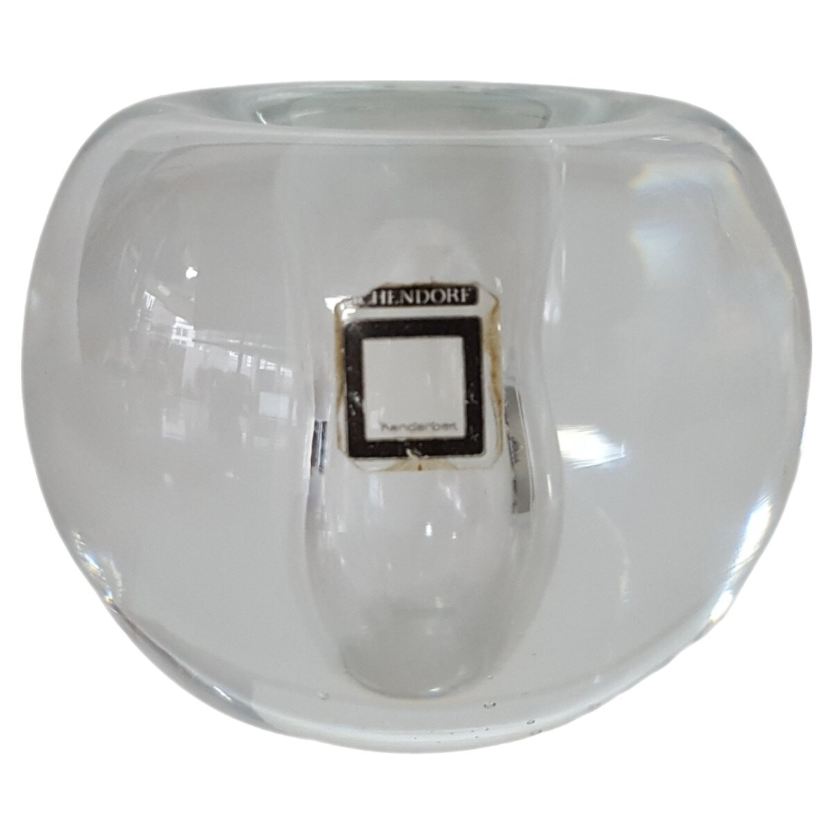 Kerzenhalter Kugelvase Briefbeschwerer Handarbeit 6,5 cm Ichendorf Transparent gebraucht - gut