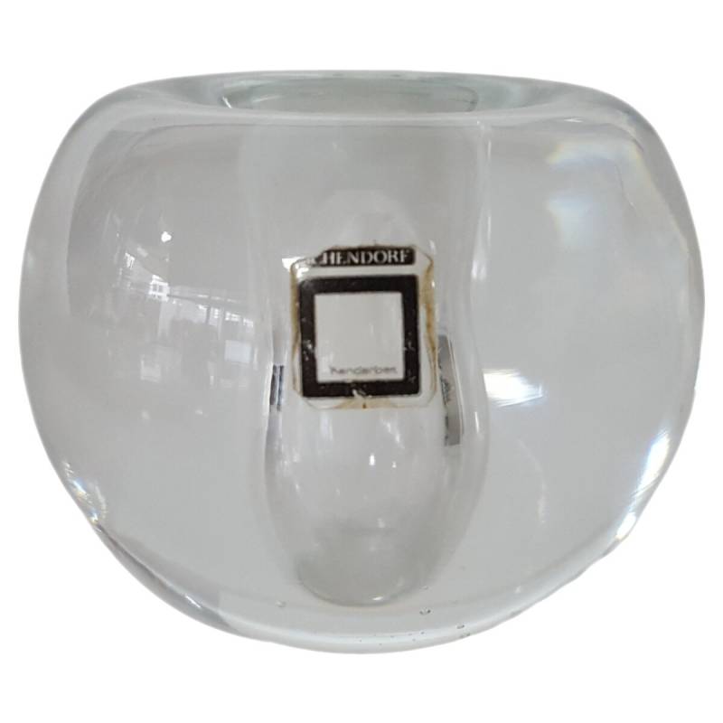 Kerzenhalter Kugelvase Briefbeschwerer Handarbeit 6,5 cm Ichendorf Transparent gebraucht - gut