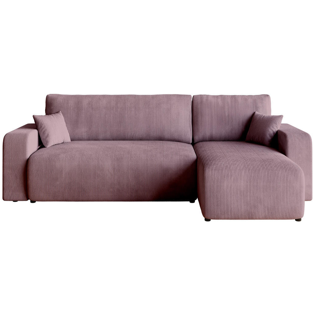 Bromarkt Ecksofa, Rosa, Textil, 3-Sitzer, L-Form, 244x148 cm, Wohnzimmer, Sofas & Couches, Wohnlandschaften, Ecksofas von Bromarkt