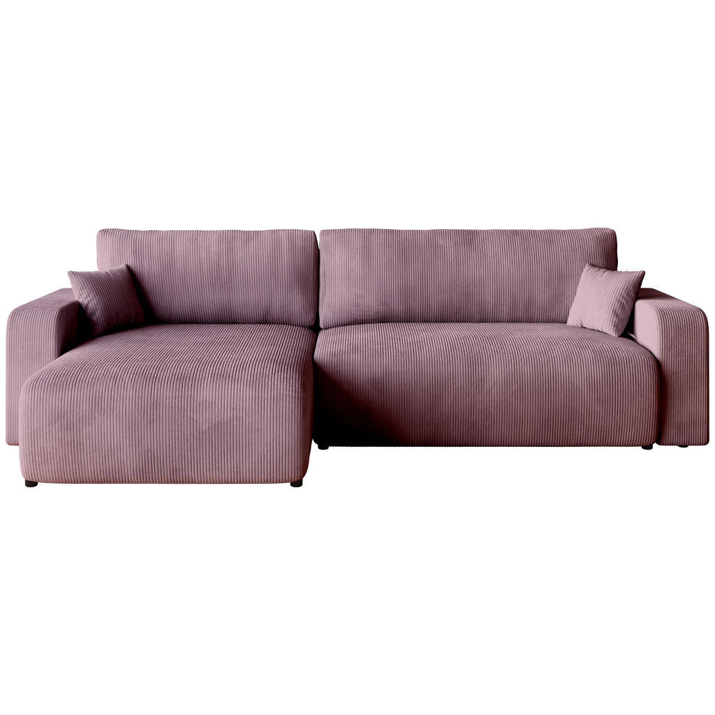 Bromarkt Ecksofa, Rosa, Textil, 4-Sitzer, L-Form, 274x148 cm, Wohnzimmer, Sofas & Couches, Wohnlandschaften, Ecksofas von Bromarkt