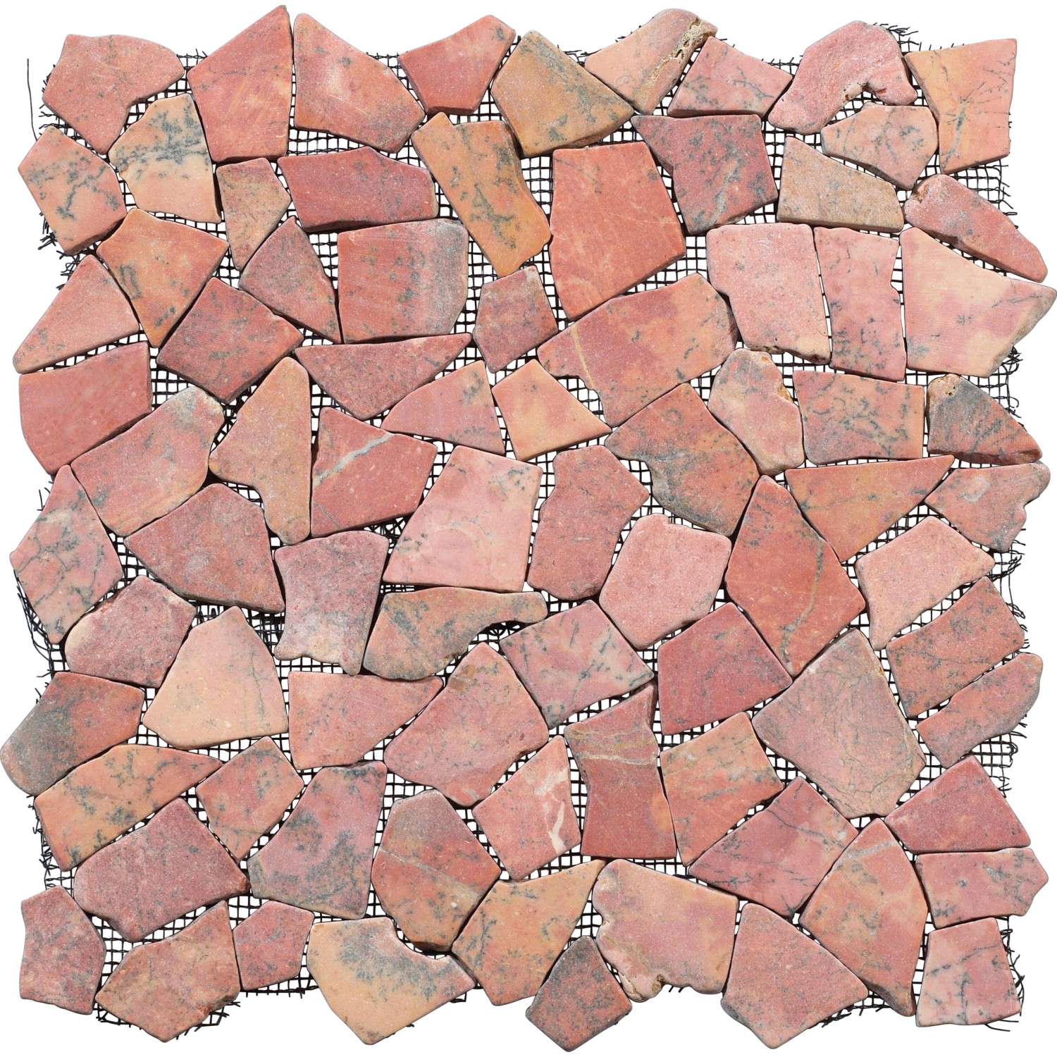 Bruchmosaikmatte Rot 30,5 cm x 30,5 cm von -