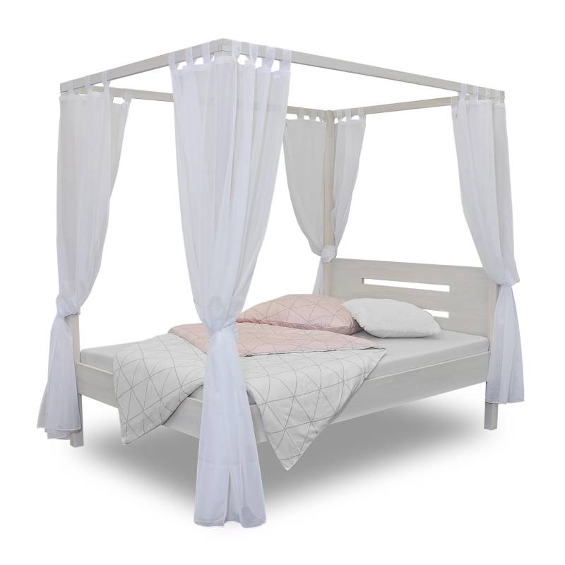 Bubema Jasmin – Himmelbett in Buche massiv, Farbton natur geölt oder weiß lasiert