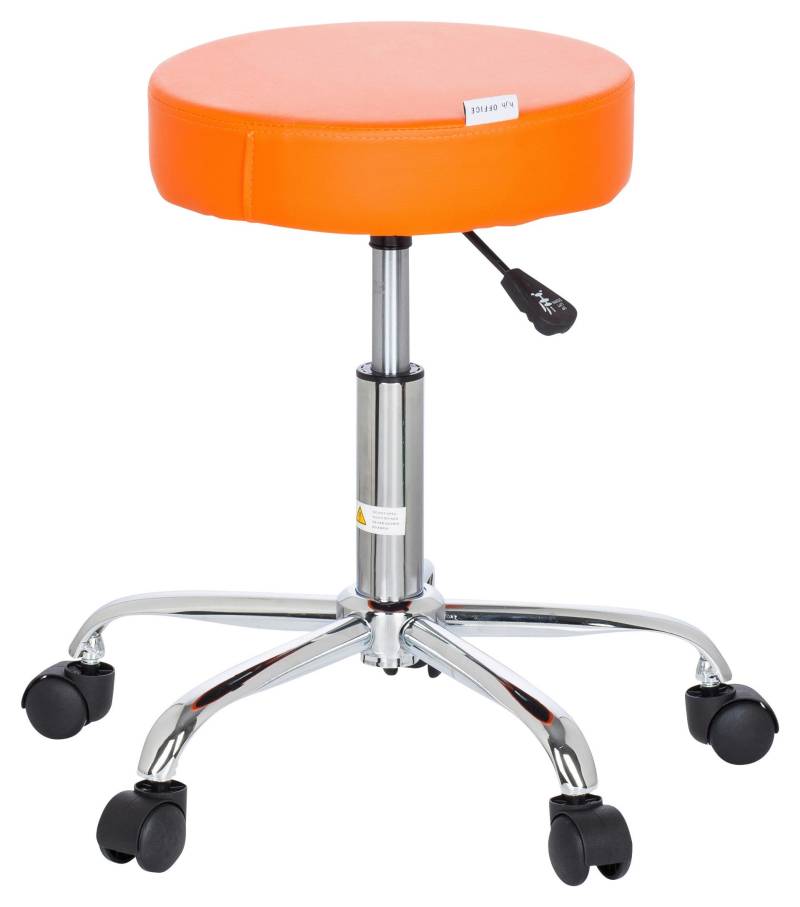 Bürohocker Operator II Orange/Chromfarben