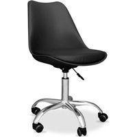 Bürostuhl auf Rädern - Schreibtisch-Drehstuhl - Tulip Schwarz