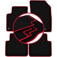 CARLUX-RED Auto-Fußmatten für: Citroen C3 Aircross II Crossover (2017-)