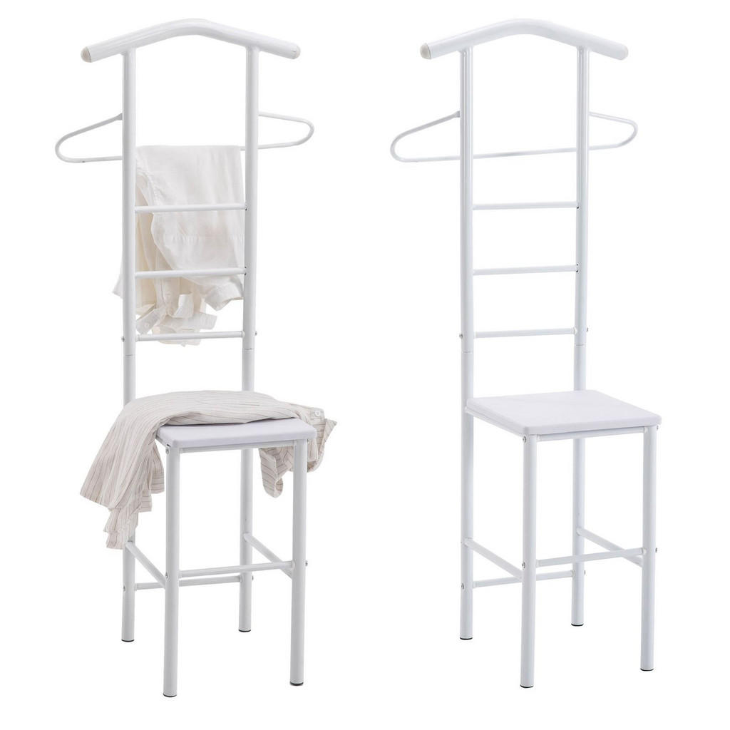 CARO-Möbel HERRENDIENER Weiß, Weiß CARO-Möbel HERRENDIENER Weiß, Weiß