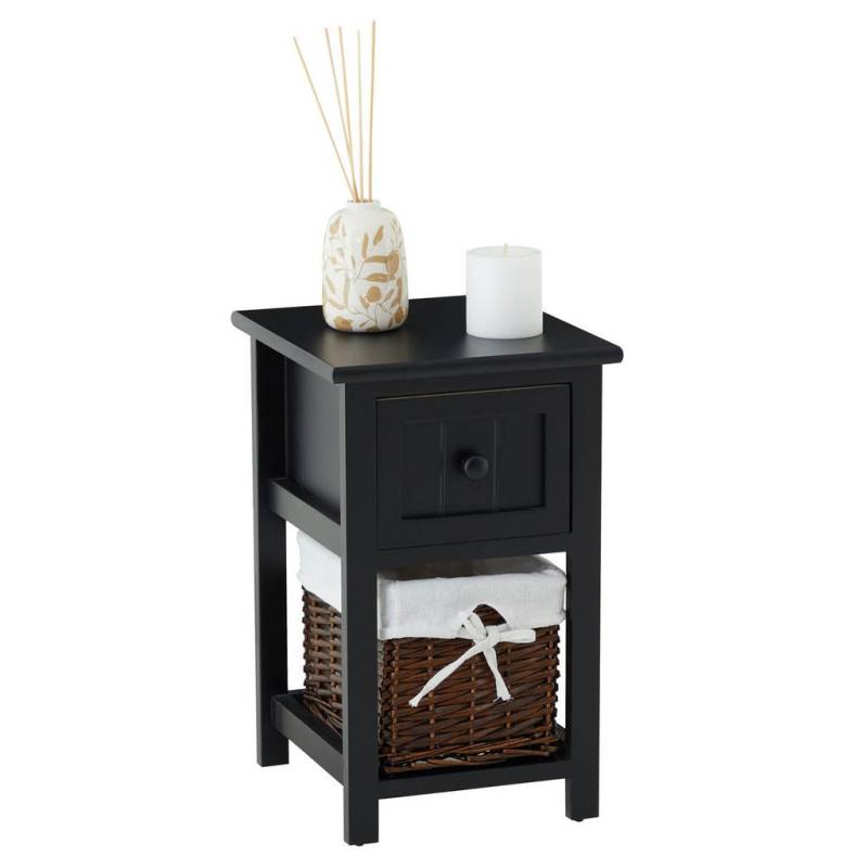 CARO-Möbel NACHTTISCH Schwarz CARO-Möbel NACHTTISCH Schwarz