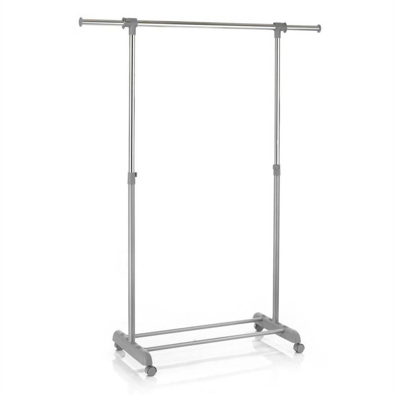 CARO-Möbel ROLLGARDEROBE Grau