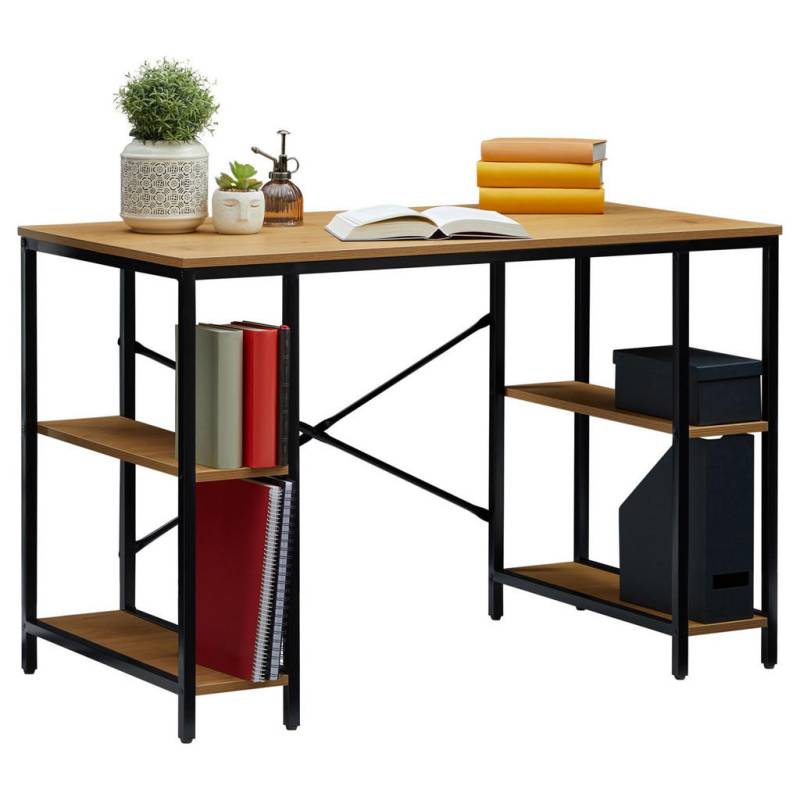 CARO-Möbel SCHREIBTISCH Wildeiche