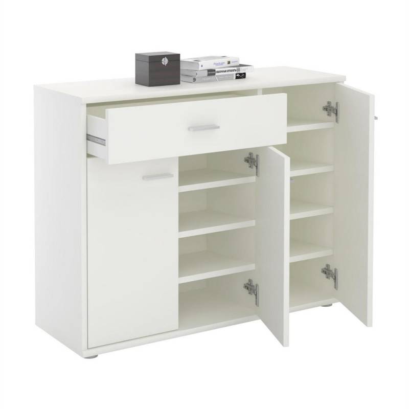 CARO-Möbel SCHUHSCHRANK Weiß