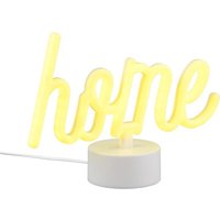 CASA LED-Tischleuchte ca. 24x17x9 cm 1W inkl. USB-Kabel und Adapter Weiss / LED Gelb