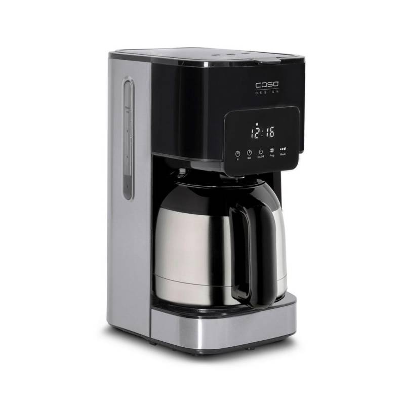 CASO Design THERMO-KAFFEEMASCHINE Schwarz, Silber
