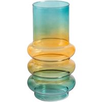 Circle Glasvase, gelb und blau Ombre, 11x26cm Circle Glasvase, gelb und blau Ombre, 11x26cm von HOMLA