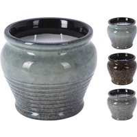 CITRONELLAKERZE 1 Stück ca. 12 cm 3 Sorten unsortiert  Grün / Blau / Braun