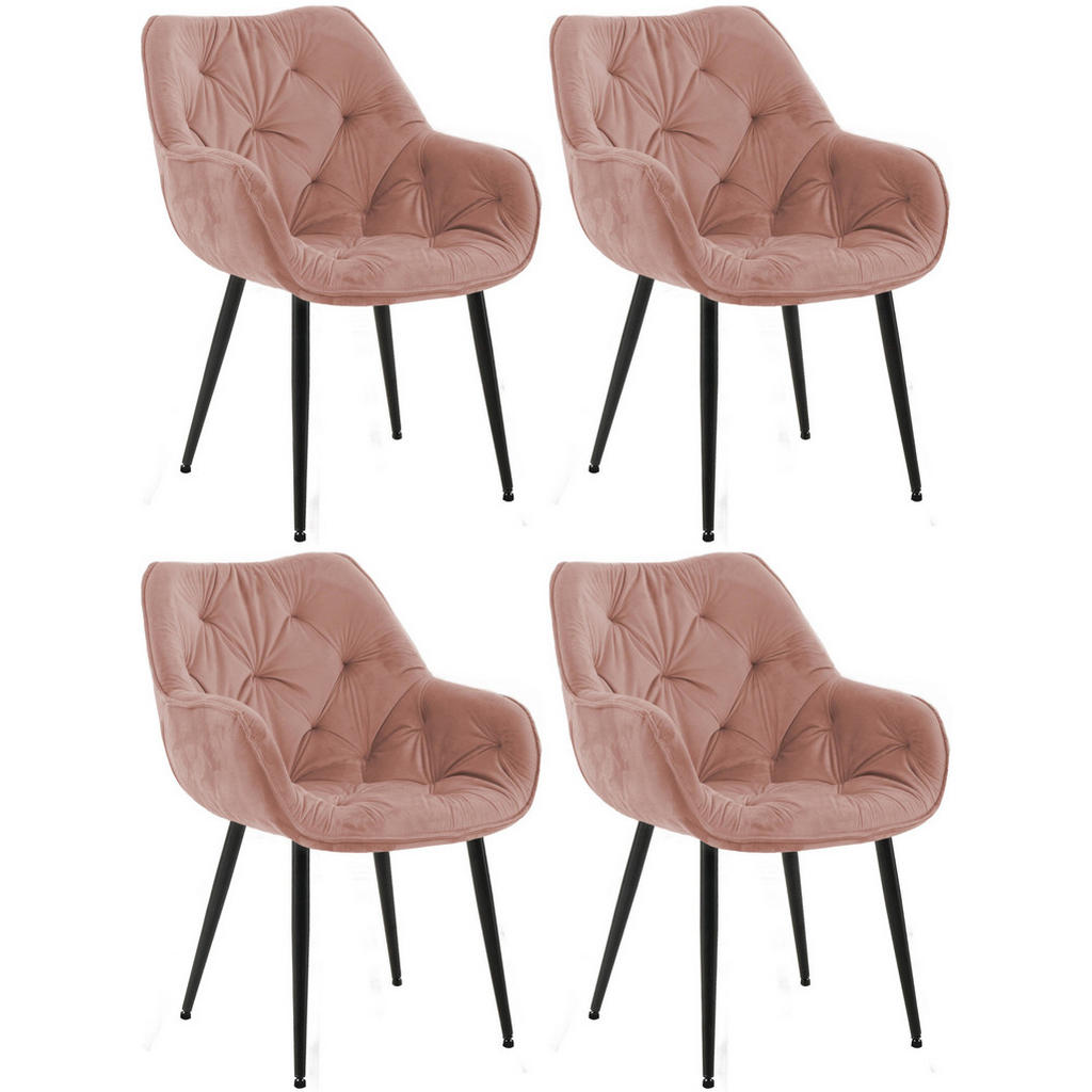 CLP Armlehnenstuhl, Rosa, Textil, 58x83x62 cm, Esszimmer, Stühle, Esszimmerstühle, Armlehnenstühle CLP Armlehnenstuhl, Rosa, Textil, 58x83x62 cm, Esszimmer, Stühle, Esszimmerstühle, Armlehnenstühle von CLP