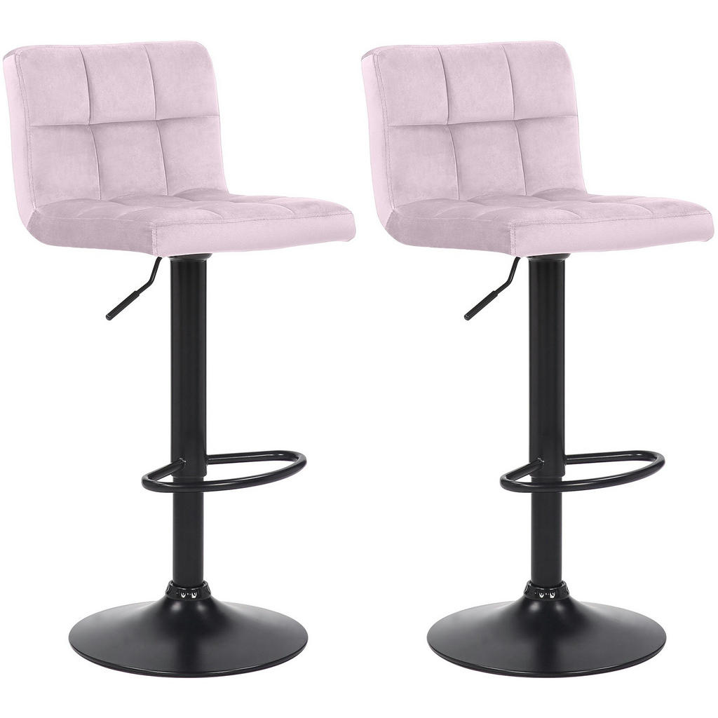 CLP Barhocker, Rosa, Textil, 40x85x40 cm, Esszimmer, Barmöbel, Barhocker CLP Barhocker, Rosa, Textil, 40x85x40 cm, Esszimmer, Barmöbel, Barhocker von CLP