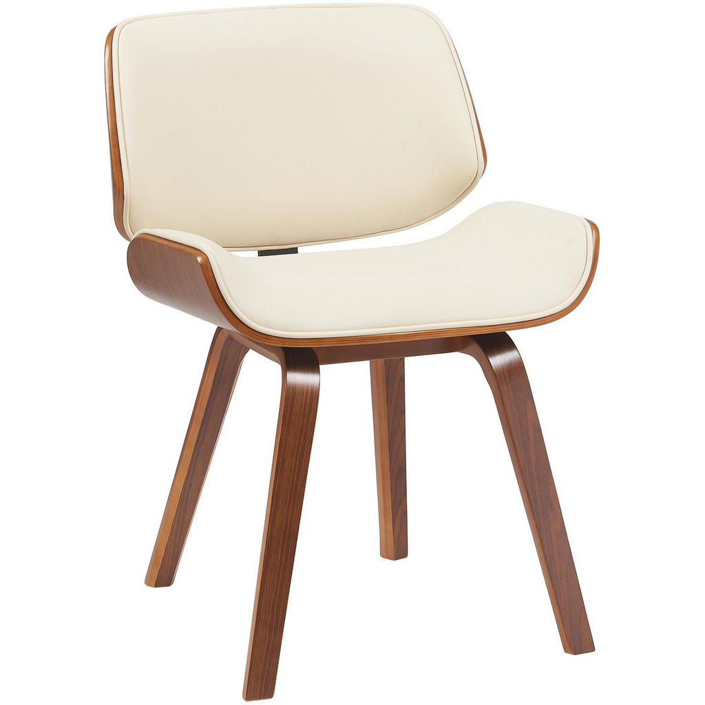CLP BESUCHERSTUHL Creme, Walnuss