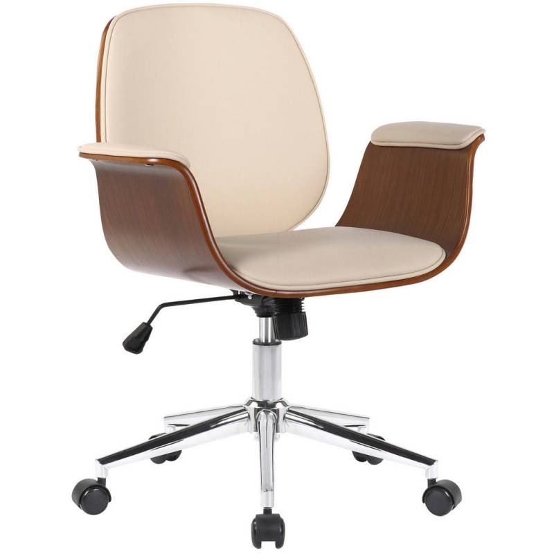 CLP DREHSTUHL Creme, Walnuss