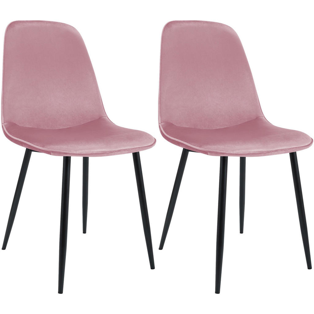 CLP Esszimmerstuhl, Rosa, Textil, 45x88x54 cm, Esszimmer, Stühle, Esszimmerstühle, Vierfußstühle von CLP