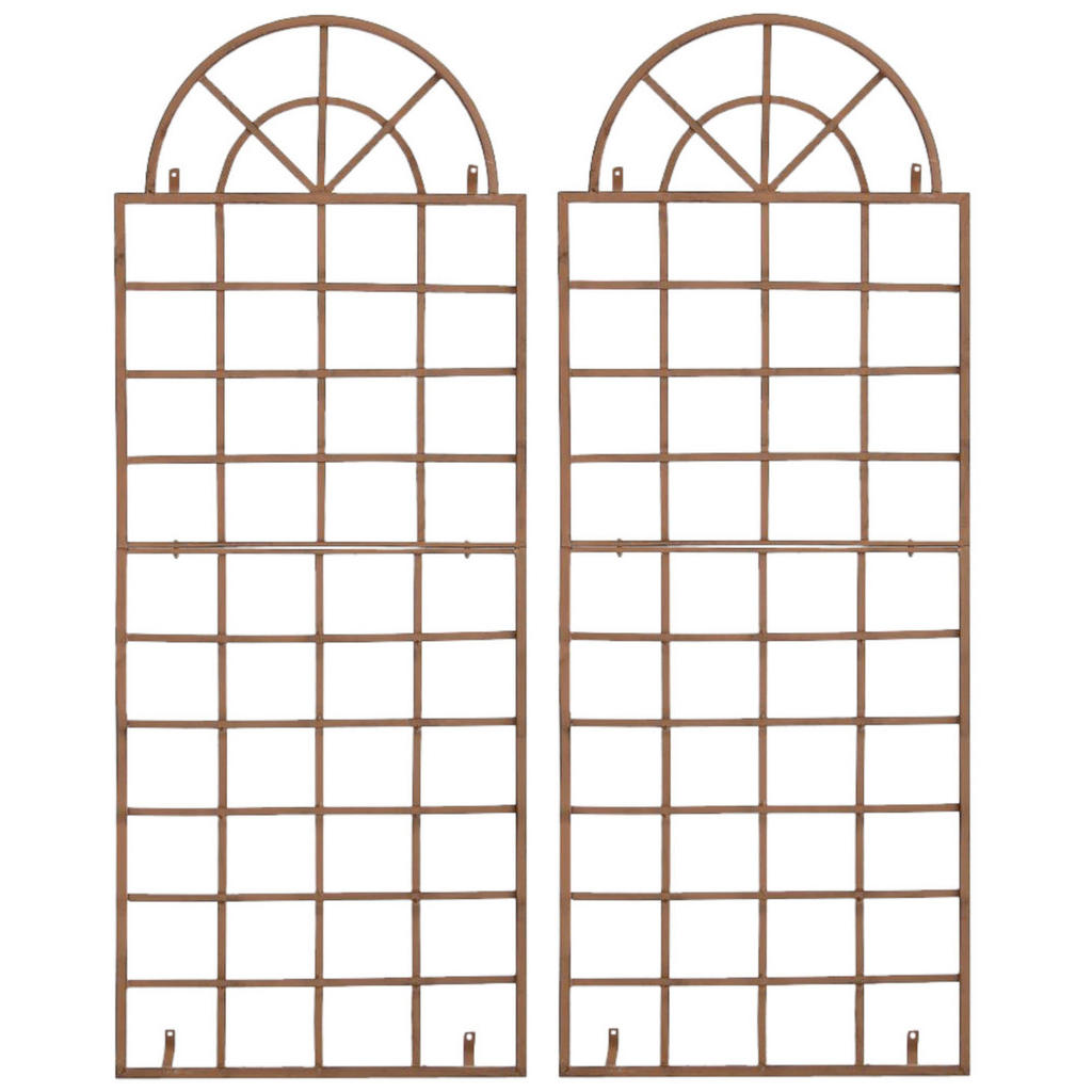 CLP Rankgitter, Braun, Metall, 70x180x1 cm, Gartenzubehör, Gartendeko von CLP