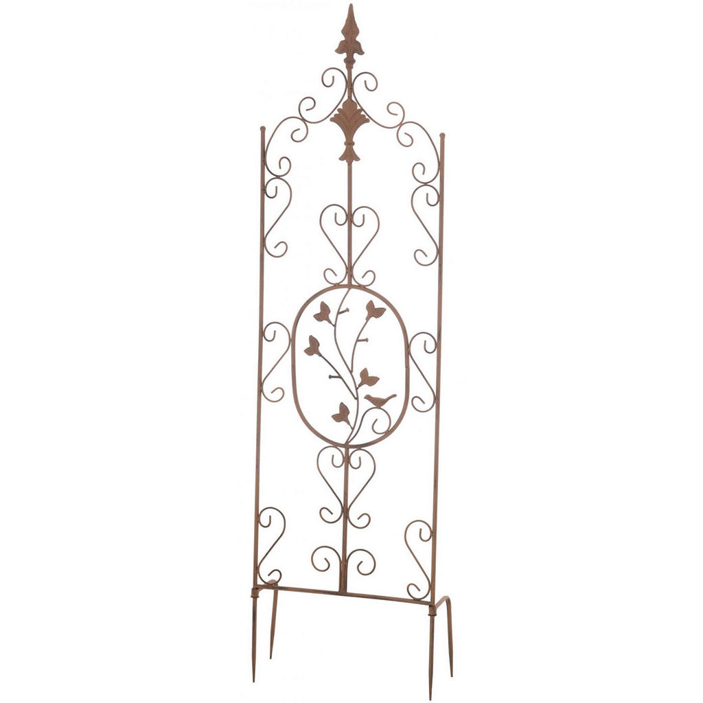 CLP Rankgitter, Braun, Metall, 35x122x1 cm, Gartenzubehör, Gartendeko CLP Rankgitter, Braun, Metall, 35x122x1 cm, Gartenzubehör, Gartendeko von CLP